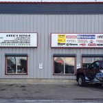 Greg's Repair Lethbridge Signs