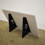 Small coroplast sign with stands Lethbridge