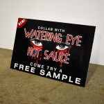 Small coroplast sign with stands Lethbridge