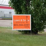 Lawn Bag Lethbridge Signs