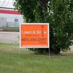 Lawn Bag Lethbridge Signs