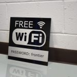 Gloss Black Acrylic Wifi Sign.  Lethbridge Signs